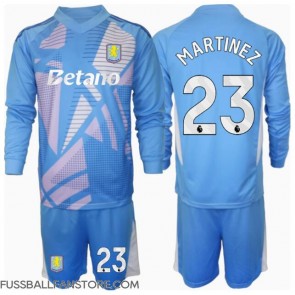Aston Villa Emiliano Martinez #23 Torwart Replik 3rd trikot Kinder 2024-25 Langarm (+ Kurze Hosen)